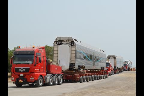Delivery of CAF rolling stock for Saudi Railway Co.